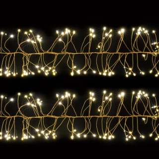 Christmas Cluster Micro Lights 480pk - Gold Wire with Warm White