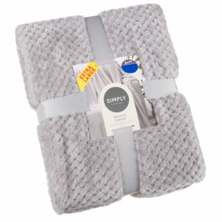 Simply Everyday Waffle Throw - Silver