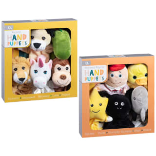 Hand Puppets 5pk - Assorted