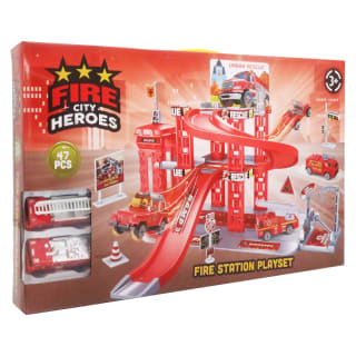 City Heroes - Fire Station Playset 47pcs