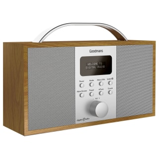 Goodmans Wooden DAB Radio with Bluetooth