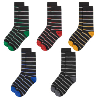 Men's Design Socks 5pk - Multicolour Stripes