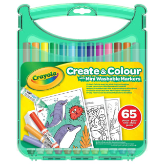 Crayola Create & Colour with Mini Washable Markers 65pk - Green