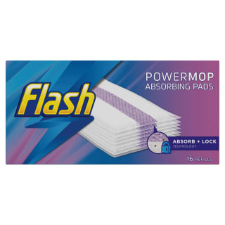 Flash Power Mop Absorbing Pads 16pk