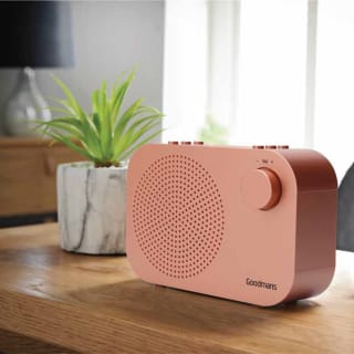 Goodmans Compact DAB Digital Radio - Rose Gold