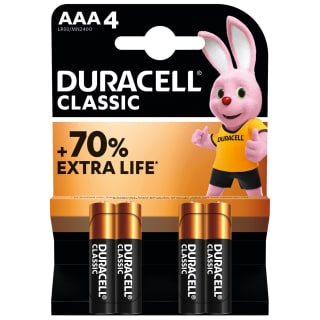 Duracell Classic AAA Batteries 4pk