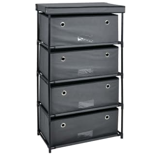 Spaceways 4 Drawer Wide Storage Unit - Charcoal
