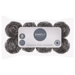 Simply Everyday Stainless Steel Scourers 8pk