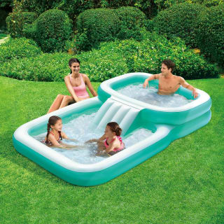 Giant Family Pool With Slide