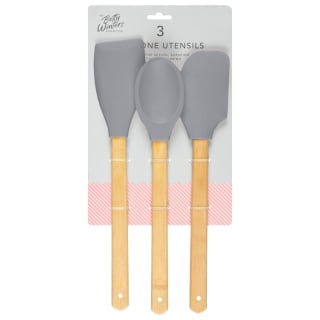 Betty Winters Silicone Utensils 3pk - Grey