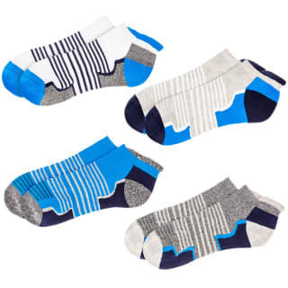 Mens Active Trainer Liners 4pk - Blue