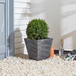 Square Planter - Slate Effect 32cm
