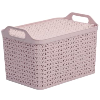 Large Urban Basket with Lid - Blush