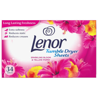 371145-34pk-lenor-tumble-dryer-sheets-sparkling-bloom-and-yellow-poppy