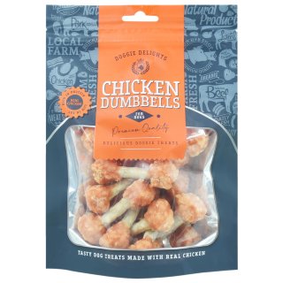 Doggie Delights Dog Treats 175g - Chicken Dumbbell