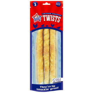 Chicken Lickin Wrapped Twists Dog Treats 3pk