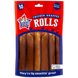 Chicken Lickin Rolls Dog Treats 10pk