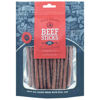 Doggie Delights Dog Treats 190g - Beef Strips