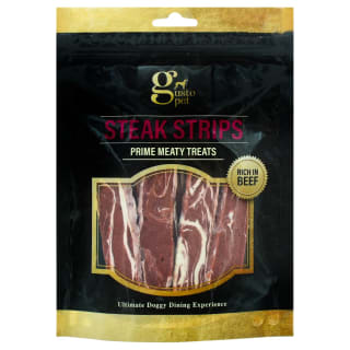 Gusto Steak Strips Dog Treats 140g