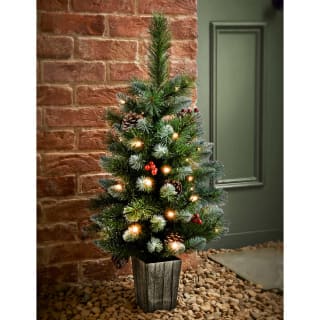 Dorchester Frosted Pre-Lit Snow Dusted Christmas Tree 3ft