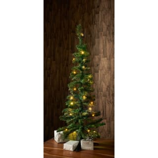 Pre Lit Coloured Christmas Tree 3.5 ft - Green