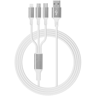 CYLO Metallic 3 in 1 Charging Cable - White