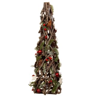 Cone Tree Decoration - Natural