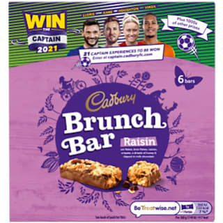 Cadbury Brunch Bar Raisin 6pk