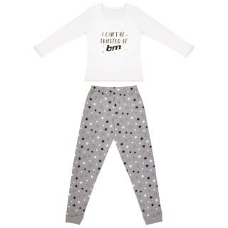 Ladies Pyjamas - I Can't Be Trusted at B&M