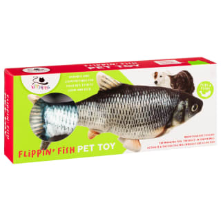 Kittykins Realistic Flippin' Fish Toy - Green