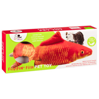 Kittykins Realistic Flippin' Fish Toy - Orange