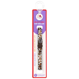 Kittykins Printed Cat Collar - Leopard Print