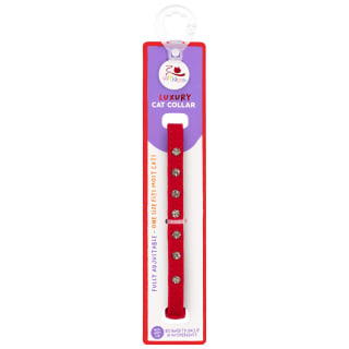Kittykins Embellished Cat Collar - Red Dot