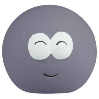 Woof & Co Funny Face Squeaky Ball - Grey