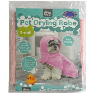 Small Pet Drying Robe - Pink