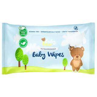 Baby Bear Baby Wipes 72pk - Fragranced