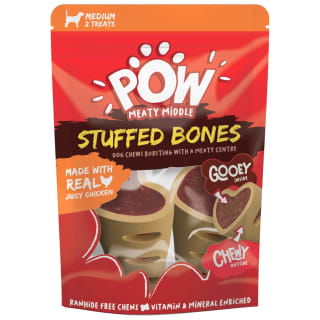 POW Meaty Middle Stuffed Bones 2 pack
