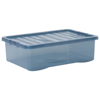 Translucent Underbed Storage Box 32L - Midnight Blue