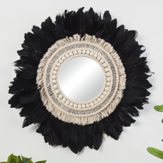 Black Feather Mirror