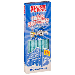 Slush Puppie Milk Straws 13pk - Blue Raspberry