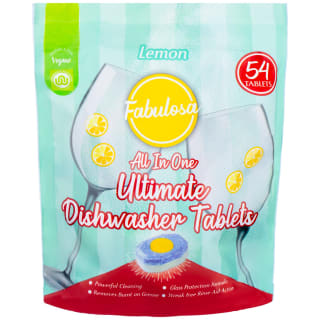 Fabulosa All in One Ultimate Dishwasher Tablets 54pk - Lemon