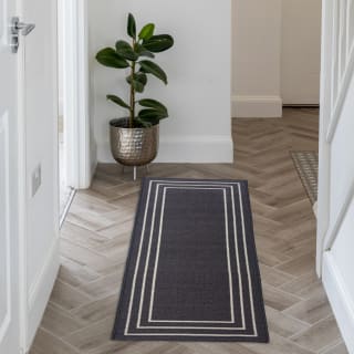 Printed Runner 57 x 150cm - Grey