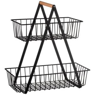 380165-2-tier-storage-basket-wooden-handle