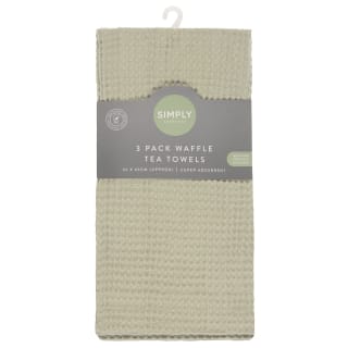 Simply Everyday Waffle Tea Towels 3pk - Sage