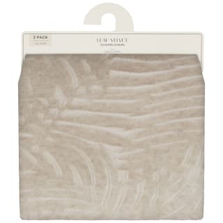 Leaf Velvet Cushion Covers 2pk - Stone