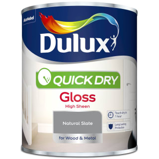Dulux Quick Dry Gloss Paint - Natural Slate 750ml