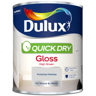 Dulux Quick Dry Gloss Paint - Polished Pebble 750ml