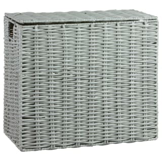 Bathroom Woven Storage Basket - White Wash