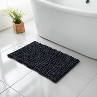 Retreat Knitted Bath Mat 50 x 80cm - Charcoal
