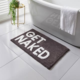 Get Naked Tufted Bath Mat - Charcoal
